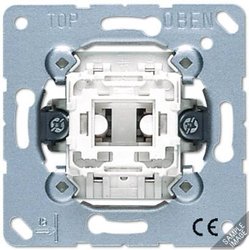 Jung 534U przycisk 10AX 250 V normalnie otwarte 1-biegunowe oddzielne styki sygnalizacyjne Przycisk Jung 534U
