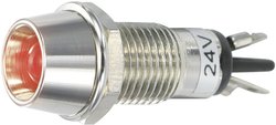 Lampka sygnalizacyjna LED TRU COMPONENTS TC-R9-115L 24 V RED 1587953, 100 mcd, 24 V/DC, 8.2 mm