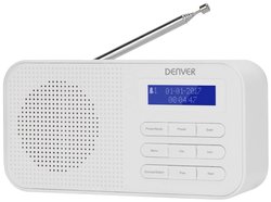 Radio kieszonkowe Denver DAB-42 DAB+, UKW funkcja budzika biały