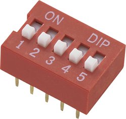 Przełącznik DIP Conrad DS- 03, 3 x On / Off, 3-Pin