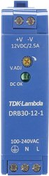 Zasilacz na szynę DIN TDK-Lambda DRB30-12-1, 12 V/DC, 2.5 A, 30 W