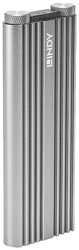 Obudowa dysku SSD Lindy 43318 Obudowa SSD Srebrna M.2 Obudowa dysku M.2 LINDY 43318, USB-C® 3.2