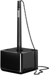 Stojak na długopis i-Line, elegancki z łańcuszkiem, czarny, kolor wykładowy Stojak na długopis HAN i-LINE 17651-13, 1 szt.