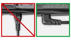Kabel zasilający obustronnie kątowy, 5 m, biały (Goobay 97357)