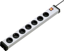 Listwa zasilająca z wyłącznikiem Ehmann Vario Linea Universal 0201x01074301, Złącze bezpieczne, Ilość gniazdek: 7