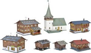 Zestaw Sertig-Dörfli Zestaw do złożenia Kibri 38010 H0 1 zest.