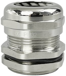 TRU COMPONENTS  Dławnica kablowa  M32  mosiądz (niklowany) Dławnica kablowa TRU COMPONENTS TC-10302848, 1 szt.