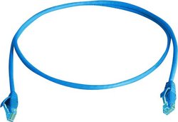 Kabel LAN Telegärtner L00000A0292, 1 szt., RJ45, CAT 6, U/UTP, 0.50 m, niebieski