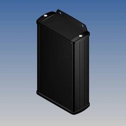 Etui aluminiowe TEKO ekstrudera z osłoną metal paneli/IP65, wewnętrzne gniazda dla PCB, recesed area for a keypad dmembrane. Wkręty czarne na ok. 145 x 86 x 37 mm RAL 9004 Obudowa uniwersalna TEKO TEKAM 22-E.9, (D x S x W) 145 x 85.8 x 36.9 mm, aluminium,
