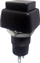 Przełącznik wciskany TRU COMPONENTS TC-R13-83B-05BK 1587720, 10.2 mm, 250 V/AC, 1 A, 1 szt.