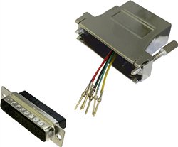 Adapter BKL Electronic 10121129 złącze męskie D-SUB 25-pin - złącze żeńskie RJ12