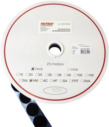 Rzep okrągły do przyklejania na gorąco element z haczykami (Ø) 25 mm czarny FASTECH® T01025999903C1 1 szt.