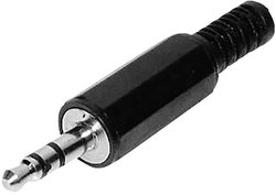 Złącze męskie jack 3,5 mm TRU COMPONENTS 1559784, CuZn, niklowany, złącze męskie proste, 1 szt.