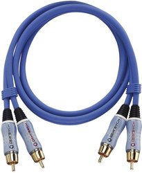Kabel audio, Cinch Oehlbach 2705, [2x złącze męskie RCA/cinch - 2x złącze męskie RCA/cinch], 5.00 m, niebieski