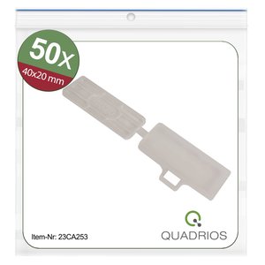 Uchwyt na etykietę Quadrios 23CA253 23CA253, montaż: opaska kablowa, 18 x 42 mm, 50 szt.