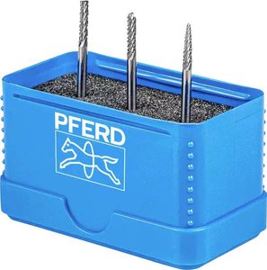 Zestaw frezów z węglika wolframu 1504 Trzpień ø 3 mm Z3 PLUS Zęby uniwersalne do zastosowań Zestaw frezów PFERD 1504 Z3 PLUS 21901504, 1 szt.