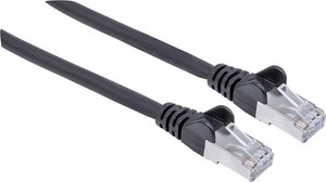 Kabel sieciowy Intellinet Cat7 S/FTP ze złączem Cat6a 100% miedzi LS0H 2m, czarny Kabel LAN Intellinet 740814, 1 szt., RJ45, CAT 6a, S/FTP, 2.00 m, czarny