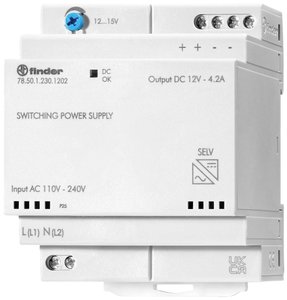 Zasilacz na szynę DIN Finder 78.50.1.230.1202 78.50.1.230.1202  12 V/DC 4.6 A 50 W