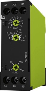 Przekaźnik czasowy tele V2ZQ10 24-240V AC/DC 125150, 0.05 s - 100 h, 400 V/AC, 8 A, 1 szt.