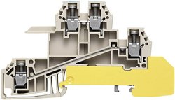 Zaciski szeregowe rozdzielające WDL 2.5 S do szyn 10 x 3 mm Weidmüller WDL 2.5/S/N/L/PE 1030700000-1 1 szt.