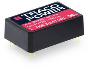 Przetwornica DC/DC, do PCB TracoPower THR 3-2411WI , 3 W, 12 V/DC, 600 mA, 1 szt.
