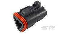 Obudowa złącza pin żeńskiego na kabel TE Connectivity DT06-3S-E004, wire-to-wire, piny: 3, 1 szt.