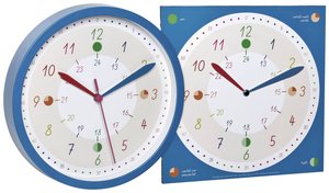 TFA Dostmann 60.3058.06.91 Kwarcowy Zegar ścienny 308 mm x 44 mm  niebieski