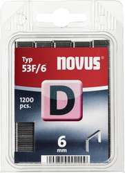 Zszywki płaskie Novus 53 F/6042-0374, 6 x 11,3 mm, 1200 szt.