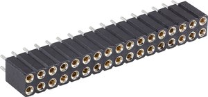 Listwa złączy żeńskich (precyzyjna) Ilość rzędów: 2 Ilość pin w rzędzie: 10 BKL Electronic 10120809 1 szt.