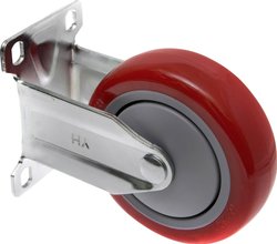 TOOLCRAFT TO-5137959 Kółko stałe PU 100 mm z płytką montażową  Maksymalne obciążenie: 125 kg