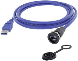 Złącze męskie USB encitech 1310-1015-03, USB Typu-A, 1.50 m, 1 szt.