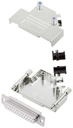 Zestaw listew żeńskich D-Sub encitech D45ZK25-DMS-W-K 6355-8003-33, rzędy: 2, styki: 25, 45 °, 1 szt.