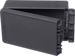 Obudowa instalacyjna Bopla Bocube B 221309 PC-V0-7024, Poliwęglan V0, grafitowy szary (ral 7024), (D x S x W) 125 x 231 x 90 mm, 1 szt.