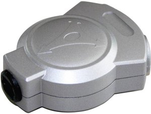 Splitter Toslink Hicon POF-810, gniazdo Toslink/2x gniazdo Toslink, srebrny