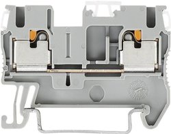 Złącze przelotowe wciskowe Phoenix Contact PIT 2,5, 0,14 - 4 mm2, 24 A, szare