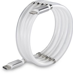 Kabel USB Renkforce, USB 2.0, Złącze męskie USB-C®, Złącze męskie Lightning, 2.00 m