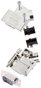 Zestaw listew męskich D-Sub encitech D45PK-M-09-DBP-W-K 6355-8009-01, rzędy: 2, styki: 9, 45 °, 1 szt.