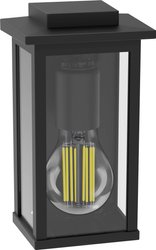 Kwadratowy kinkiet Philips Outdoor Mirth, maks. 25 W, bez LM, czarny Zewnętrzna lampa ścienna Philips Mirth 8720169266490   IP23