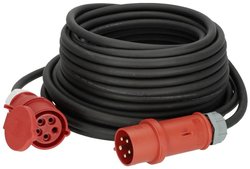 Brennenstuhl 1169390250 zasilanie przedłużacz  32 A czarny 25 m H07RN-F 5G 4 mm²