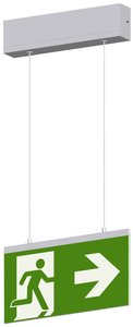 Beltrona M19002 Oznakowanie drogi awaryjnej z podświetleniem LED Montaż nasufitowy w prawo, w lewo, w górę, w dół