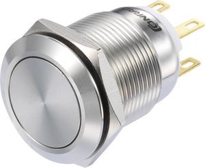 Przełącznik wciskany TRU COMPONENTS LAS1-GQ-11/S TC-8904676, 19 mm, 250 V/AC, 3 A, 1 szt.