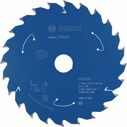 Akumulatorowa piła tarczowa Expert for Wood, 140 x 1,8/1,3 x 20, 24 zęby Tarcza tnąca Bosch Accessories  140 x 20 mm 1 szt.