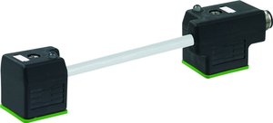 Podwójne złącze męskie zaworowe z kablem połączeniowym Murr Elektronik 7000-41601-2360000, A standard, 300 V/AC, IP67, 1 szt.