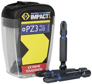 Bit krzyżakowy C.K Blue Steel T4560 PZ3LD10 10 szt. krzyżakowy Pozidriv