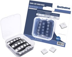 Barthelme Zestaw diod SMD LED wielokolorowych 5050 rgb 300 mcd, 1200 mcd, 450 mcd 120 ° 60 mA 2 V, 3 V, 3 V 100 szt. towar pakowany luzem