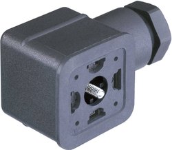 Złącze zaworowe czarny CO GDMF 2016 DAAA Ilość styków:2 + PE Hirschmann Zawartość: 1 szt.