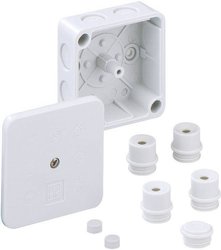 Puszka instalacyjna Spelsberg WK 007-L, IP54, (D x S x W) 80 x 80 x 38 mm, szary, 1 szt.