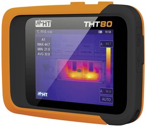 Kompaktowa kieszonkowa kamera termowizyjna o rozdzielczości 120x90 pikseli, ekranie dotykowym, WiFi  Kamera termowizyjna HT Instruments THT80  -20 do +550 °C