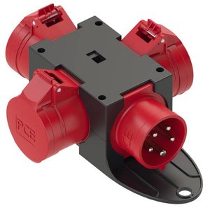 Rozgałęźnik CEE 16 A z inwerterem faz PCE 9430453 16 A, 400 V, IP44