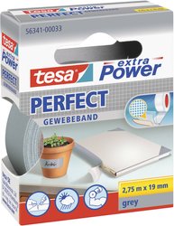 tesa extra Power® Perfect taśma tekstylna — do wymagających zastosowań wewnętrznych i zewnętrznych, maksymalna siła klejenia, odporna na warunki atmosferyczne Taśma materiałowa tesa® extra Power 56341-00033-03, 1 szt.